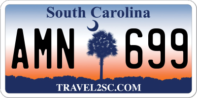 SC license plate AMN699