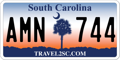 SC license plate AMN744