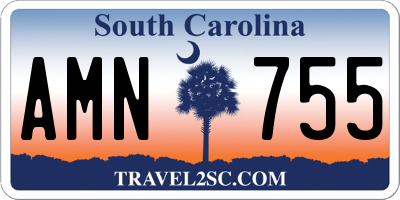 SC license plate AMN755