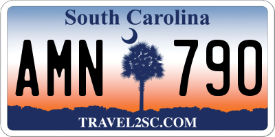 SC license plate AMN790