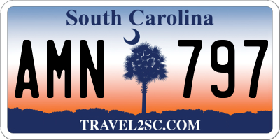 SC license plate AMN797