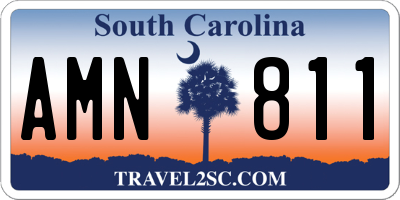 SC license plate AMN811