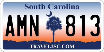 SC license plate AMN813