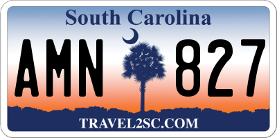 SC license plate AMN827