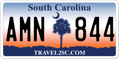 SC license plate AMN844