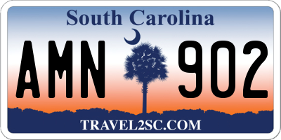 SC license plate AMN902