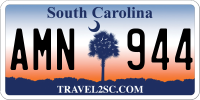 SC license plate AMN944