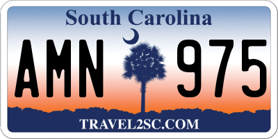 SC license plate AMN975