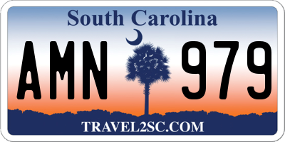 SC license plate AMN979