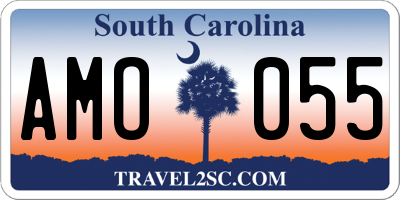 SC license plate AMO055
