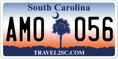 SC license plate AMO056