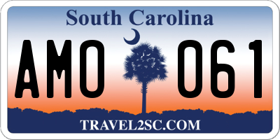 SC license plate AMO061