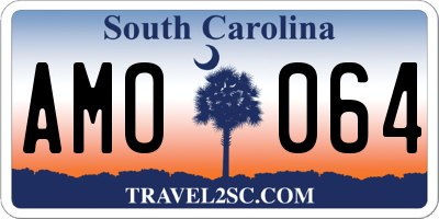 SC license plate AMO064