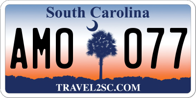 SC license plate AMO077
