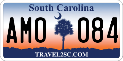 SC license plate AMO084