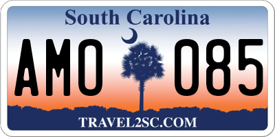 SC license plate AMO085
