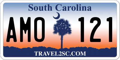 SC license plate AMO121