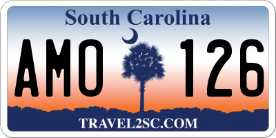 SC license plate AMO126