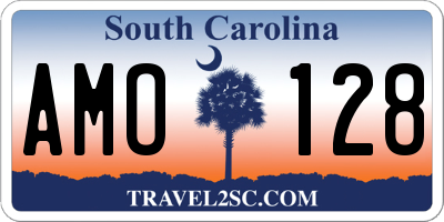 SC license plate AMO128