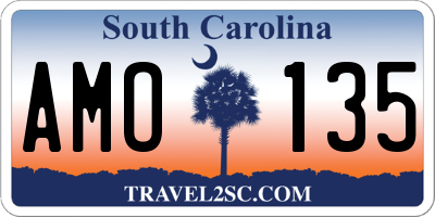 SC license plate AMO135