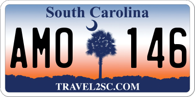 SC license plate AMO146