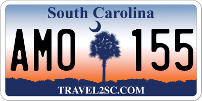 SC license plate AMO155