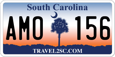 SC license plate AMO156
