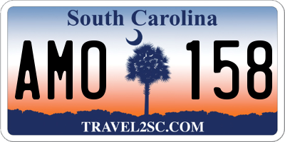SC license plate AMO158