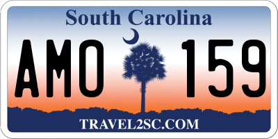 SC license plate AMO159