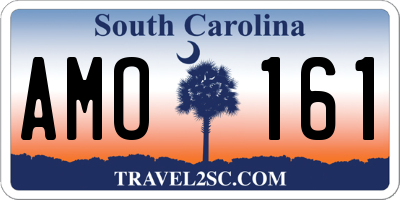 SC license plate AMO161