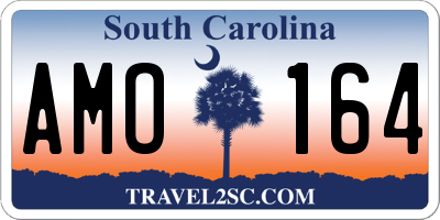 SC license plate AMO164
