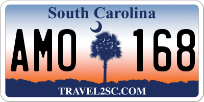 SC license plate AMO168