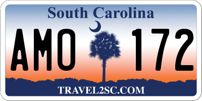 SC license plate AMO172