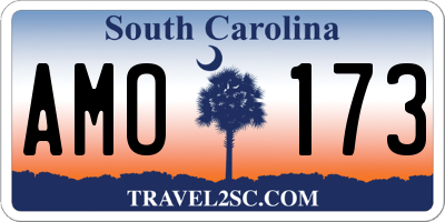 SC license plate AMO173