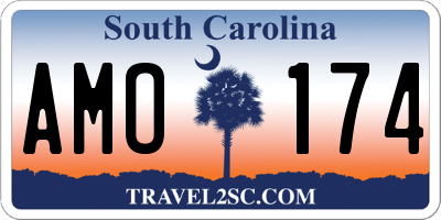 SC license plate AMO174