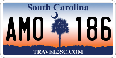 SC license plate AMO186
