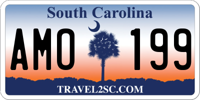 SC license plate AMO199