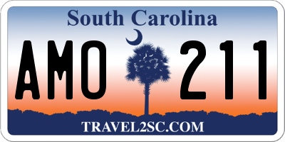 SC license plate AMO211