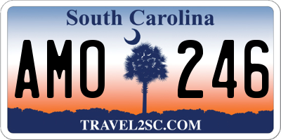 SC license plate AMO246