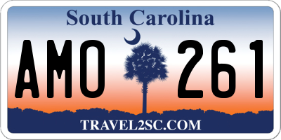 SC license plate AMO261