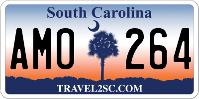 SC license plate AMO264