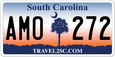 SC license plate AMO272