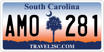 SC license plate AMO281
