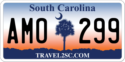 SC license plate AMO299