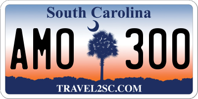 SC license plate AMO300