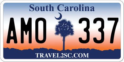 SC license plate AMO337