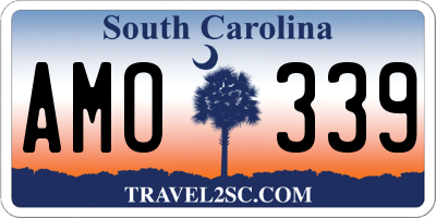 SC license plate AMO339