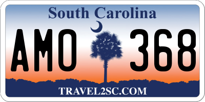 SC license plate AMO368