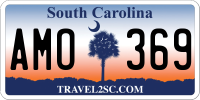 SC license plate AMO369