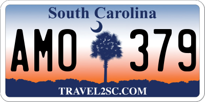 SC license plate AMO379